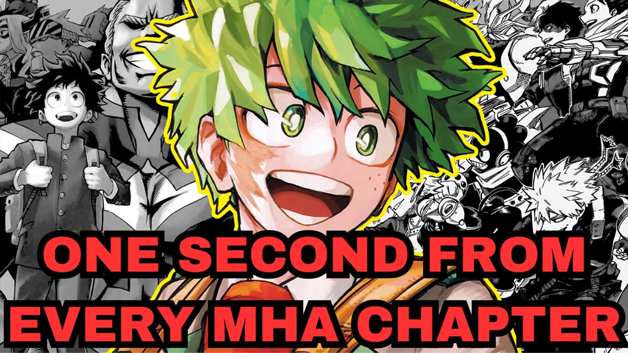 ONE SECOND from EVERY MY HERO ACADEMIA CHAPTER (1-430)#mha #anime #superhero #superheroes #animated