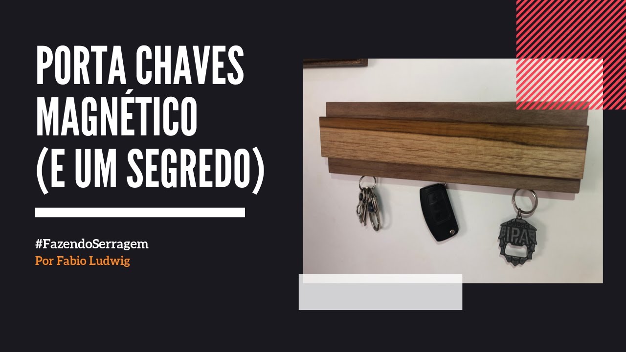 Porta chaves magnético