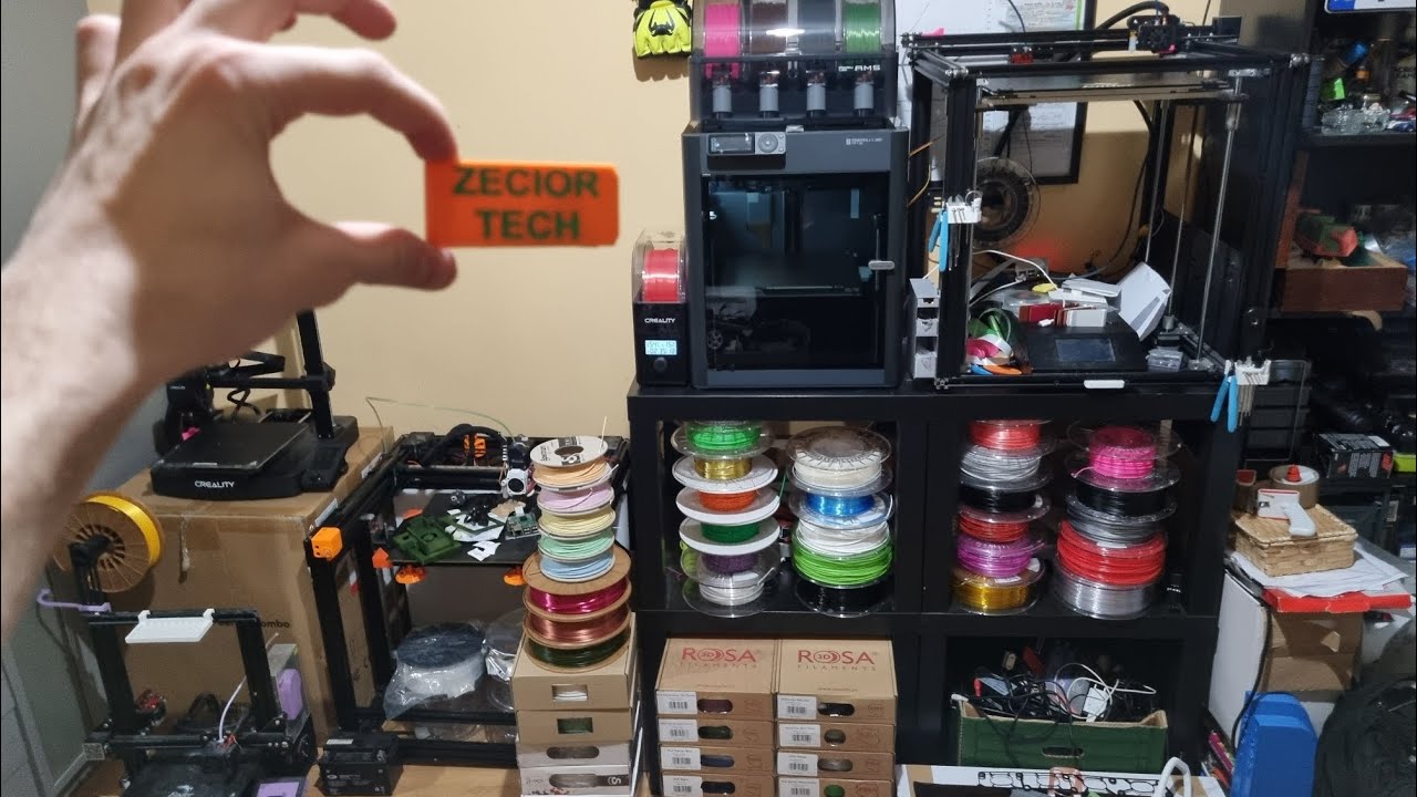Unboxing Bambu Lab P1S po Polsku, AMS Combo multicolor 3d ptint, build & test