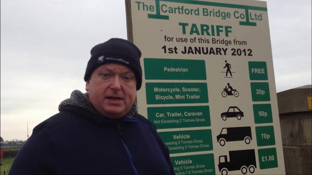 The Cartford Toll Bridge at Little Eccleston in Lancashire