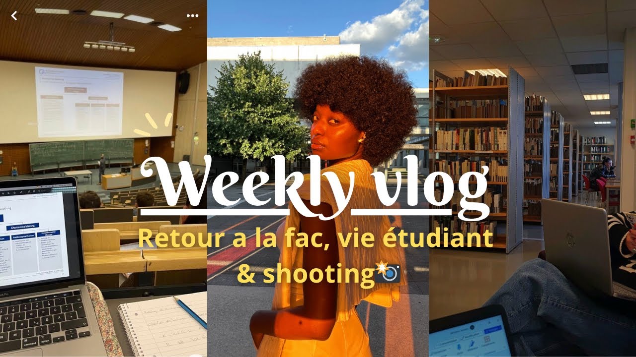 Weekly Vlog Étudiant: Retour à la fac, vie quotidienne & shooting 