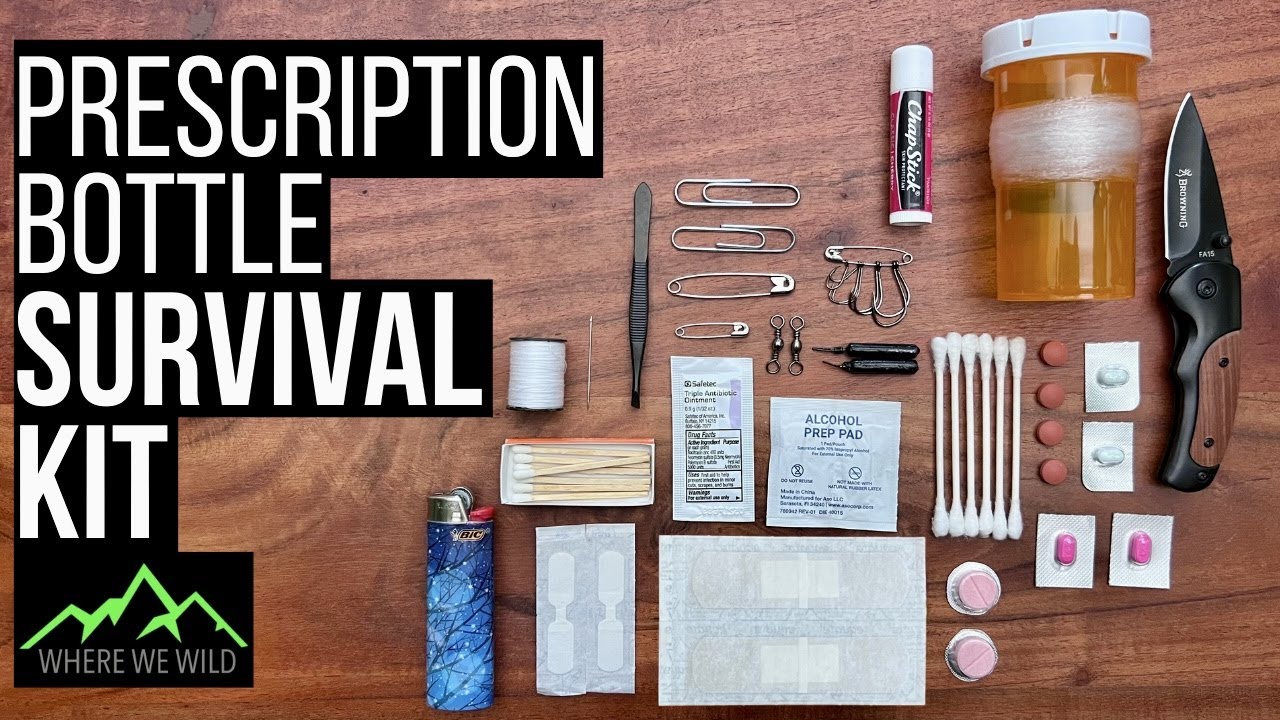 How to make a PRESCRIPTION BOTTLE SURVIVAL KIT