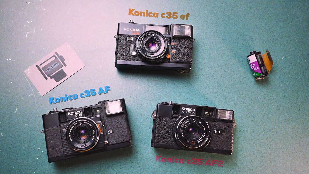 HƯỚNG DẪN SỮ DỤNG MÁY FILM KONICA C35 EF / AF / AF2  - by TIỆM CỐ THỜI