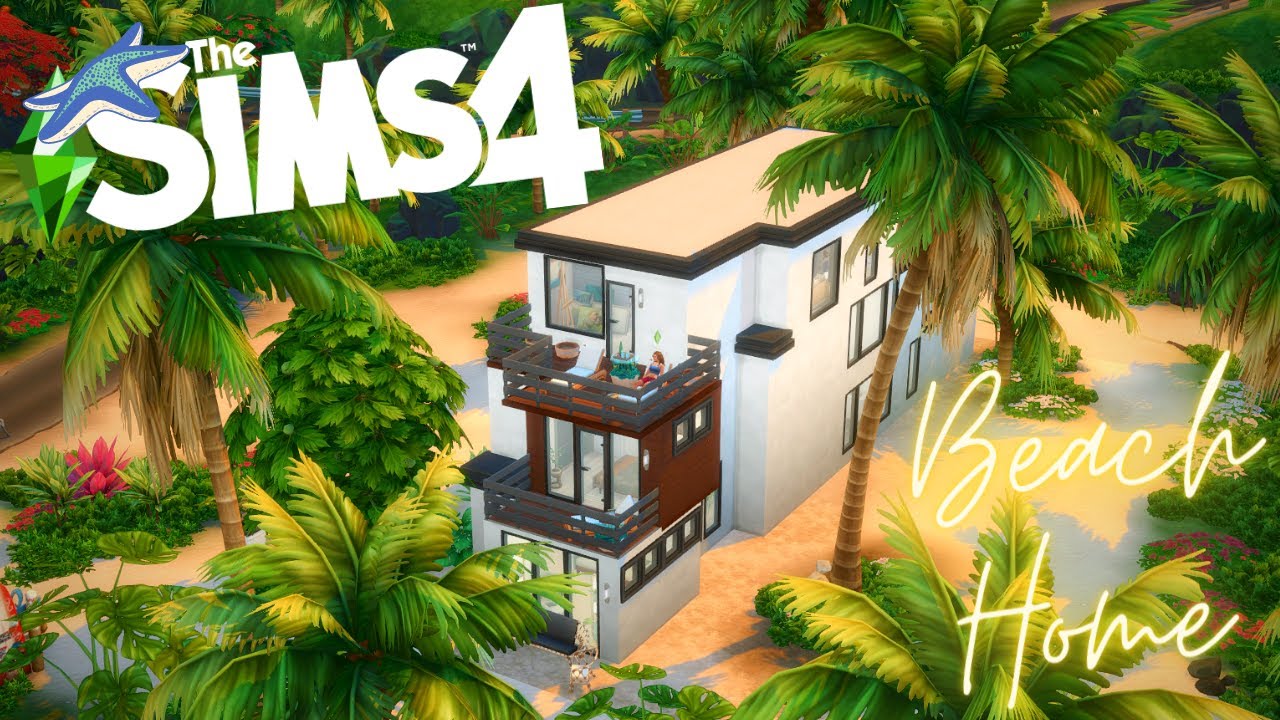 MODERN & LUXURIOUS BEACH HOME 🌊☀️🌴 | The Sims 4: Speed build | No CC