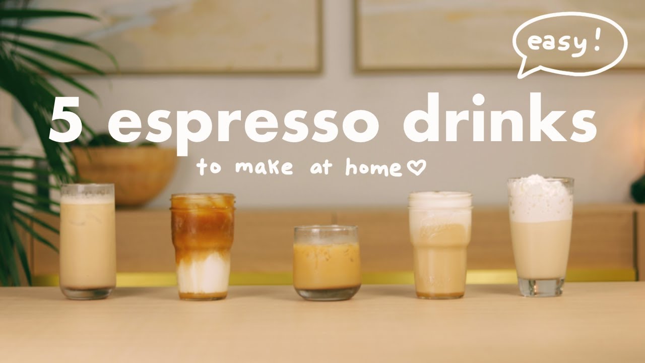 5 напитков на основе эспрессо, которые можно приготовить дома☕️