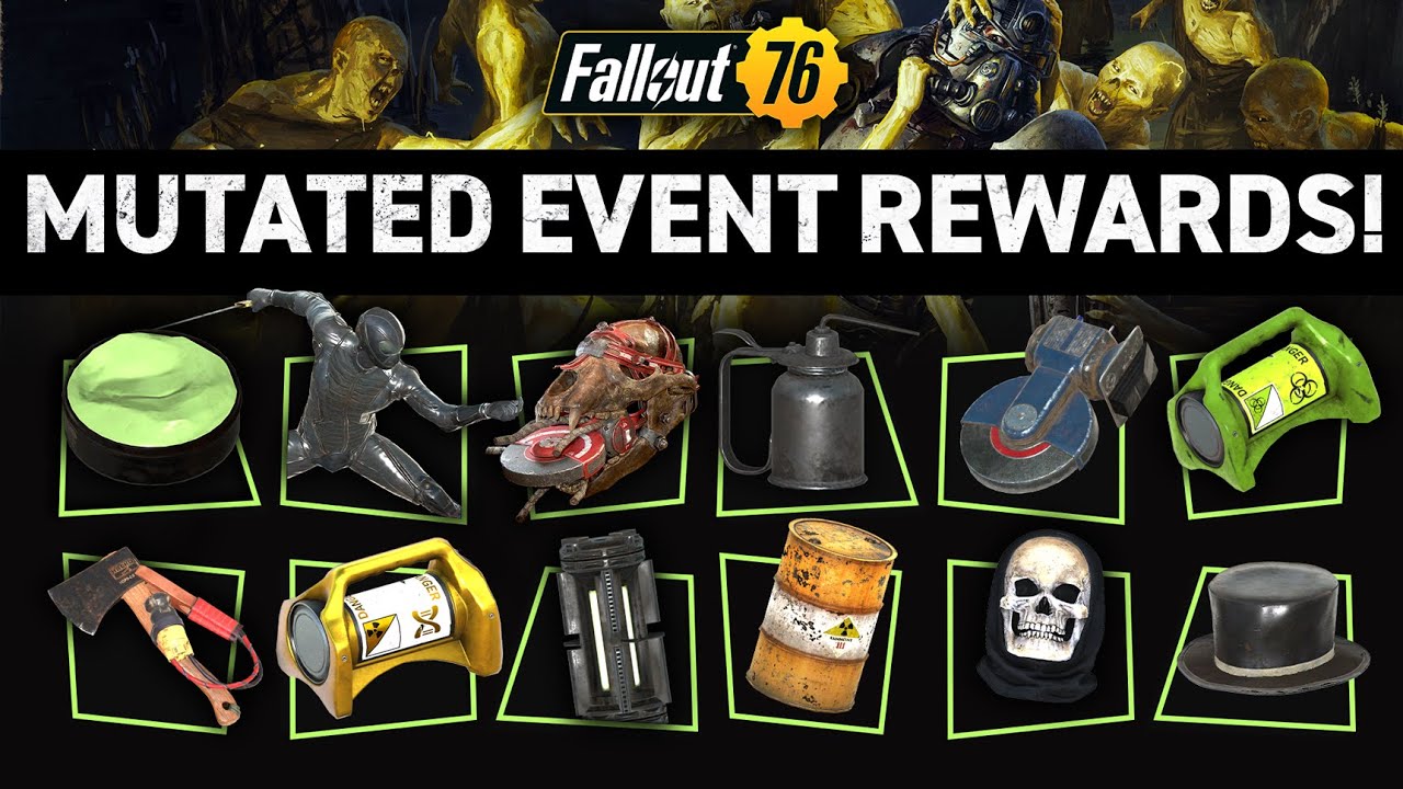 ALL MUTATED PUBLIC EVENT REWARDS! | Fallout 76