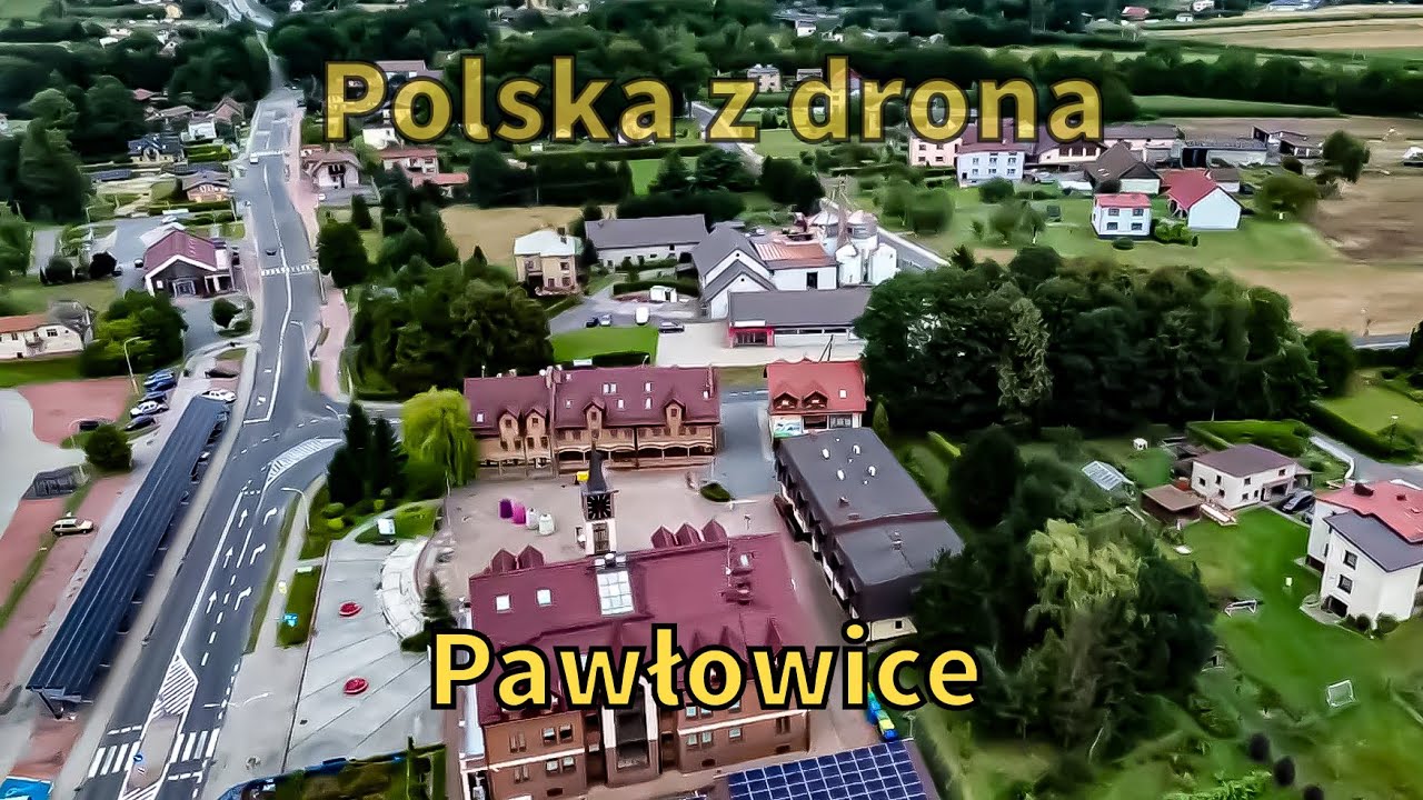 025 Polska z drona. Pawłowice pow. Pszczyński woj. Śląskie. Sierpień 2024.