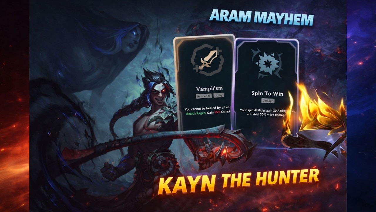 Kayn the Hunter - LoL Aram Mayhem Gameplay