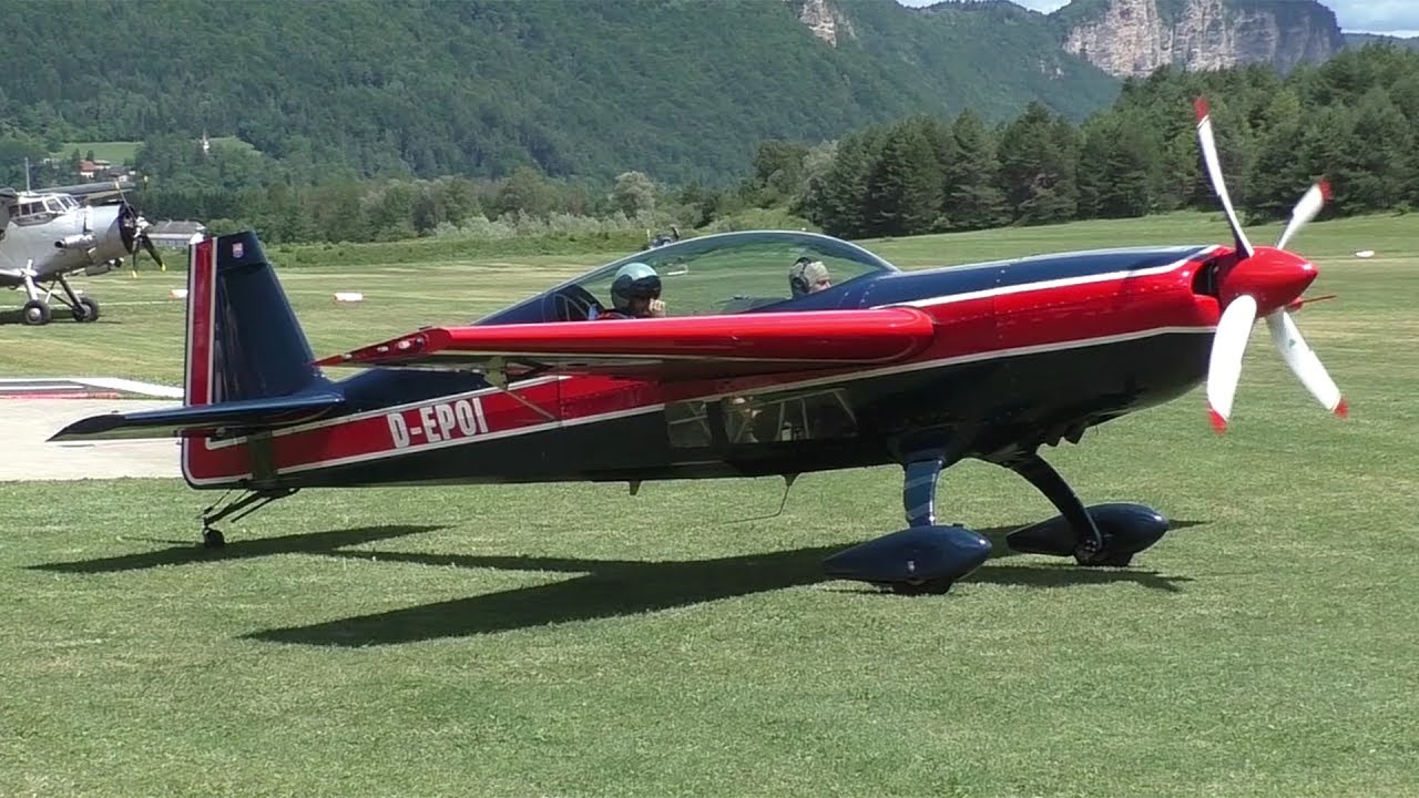 VERTICAL Extra 300 takeoff at Airfield Ferlach | D-EPOI