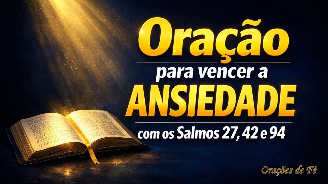 Oração para vencer a ansiedade, com os Salmos 27, 42 e 94