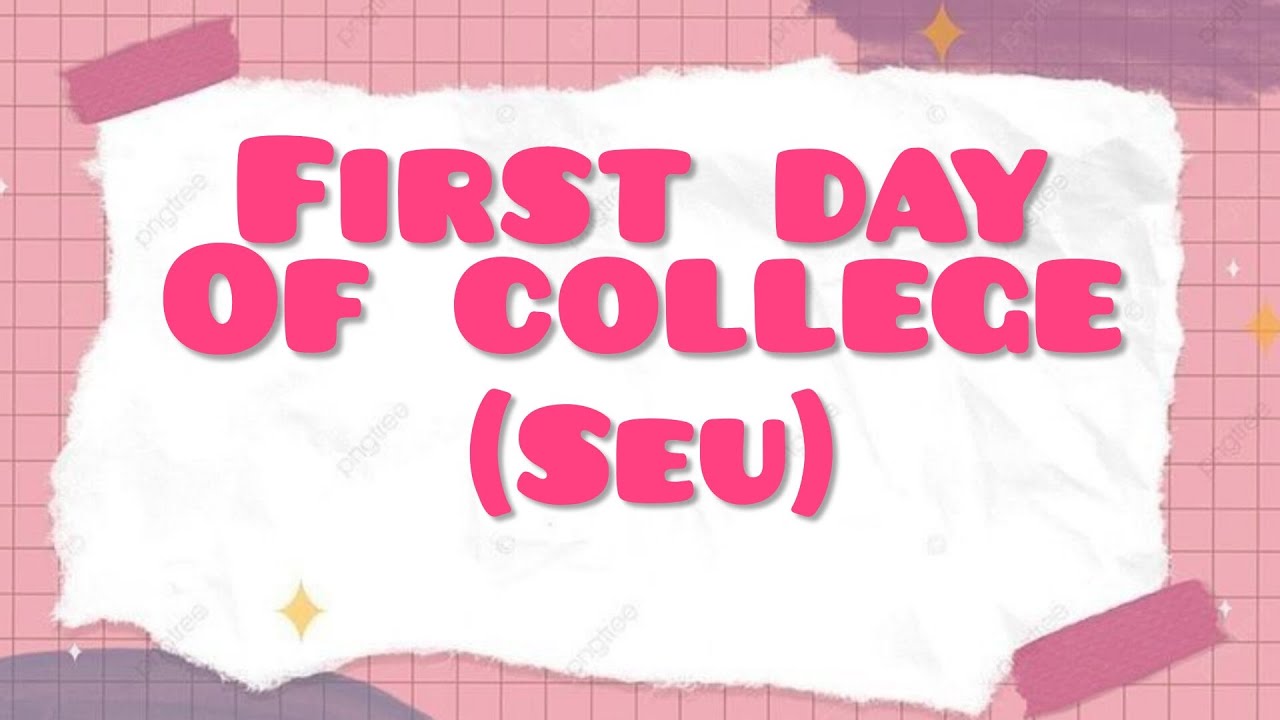 First Day of College...😊😊