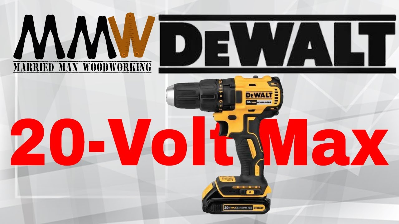 Набор аккумуляторной дрели/шуруповерта DeWalt 20V Max с бесщеточным двигателем, диаметр 1/2 дюйма...