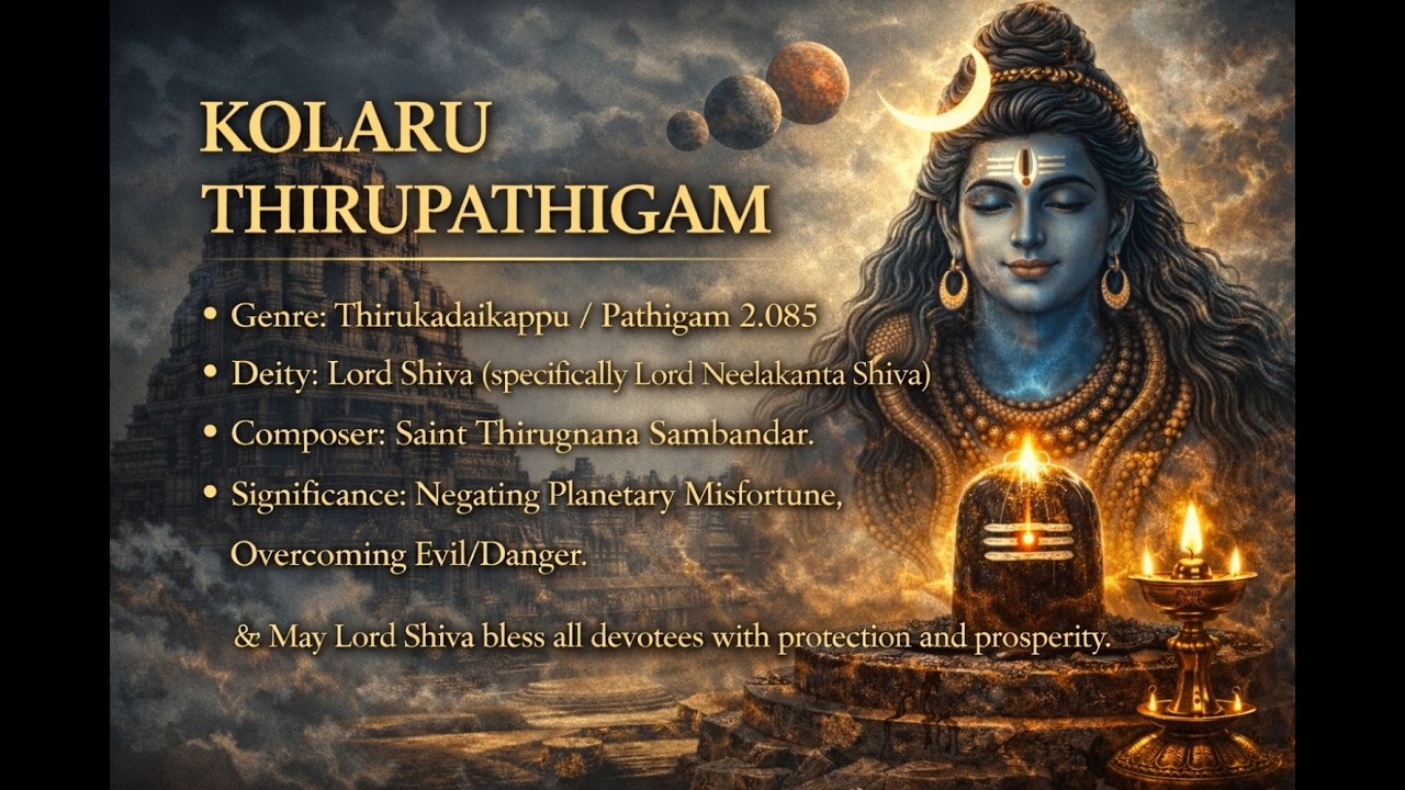 Kolaru Thirupathigam | Powerful Thevaram for Navagraha Dosha | Lord Shiva கோளறு திருப்பதிகம்
