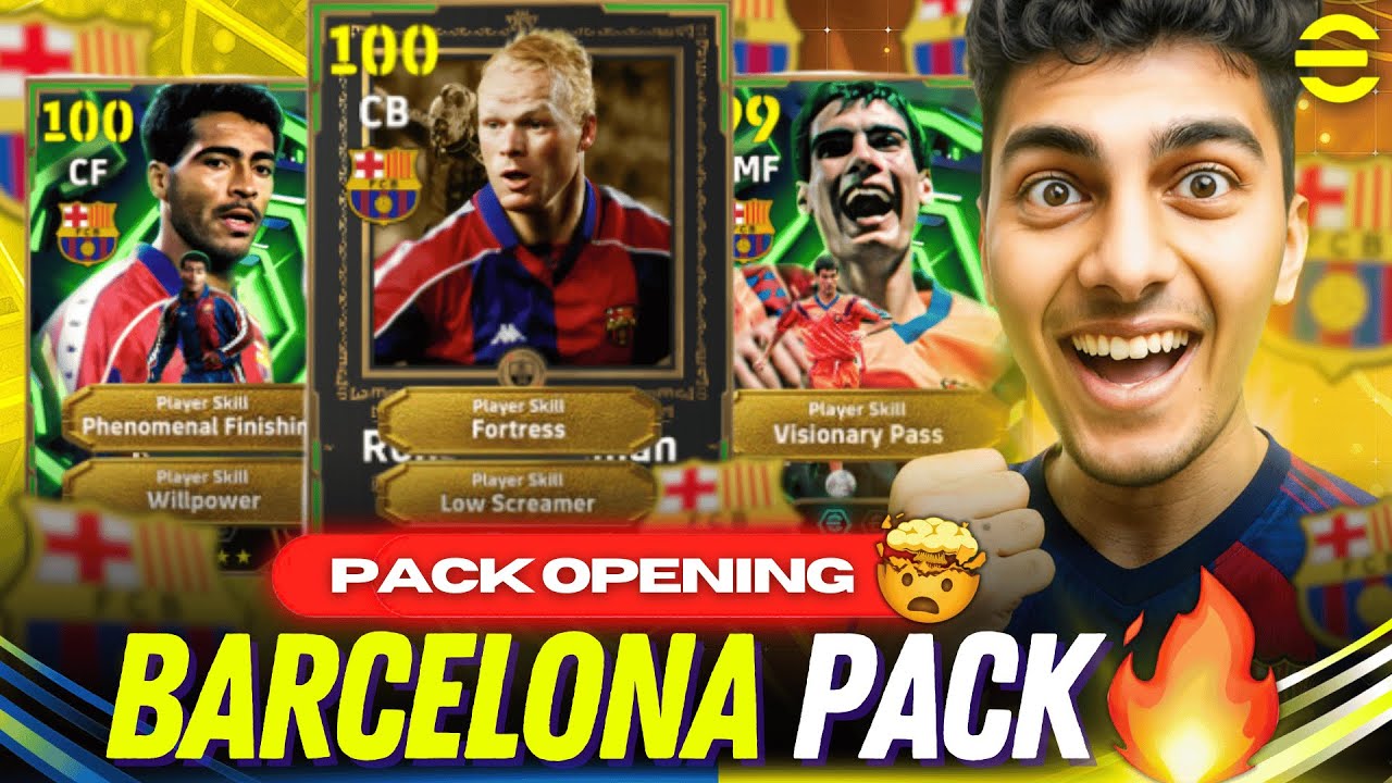 ROMARIO OR KOEMAN?! 🎯🤯 BARCA EPIC PACK OPENING WITH INSANE LAST-SPIN LUCK!! 🔥💙❤️ | EFOOTBALL 2026