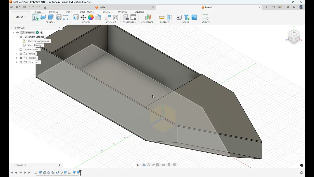 Fusion Cardboard Boat   Adding Parts