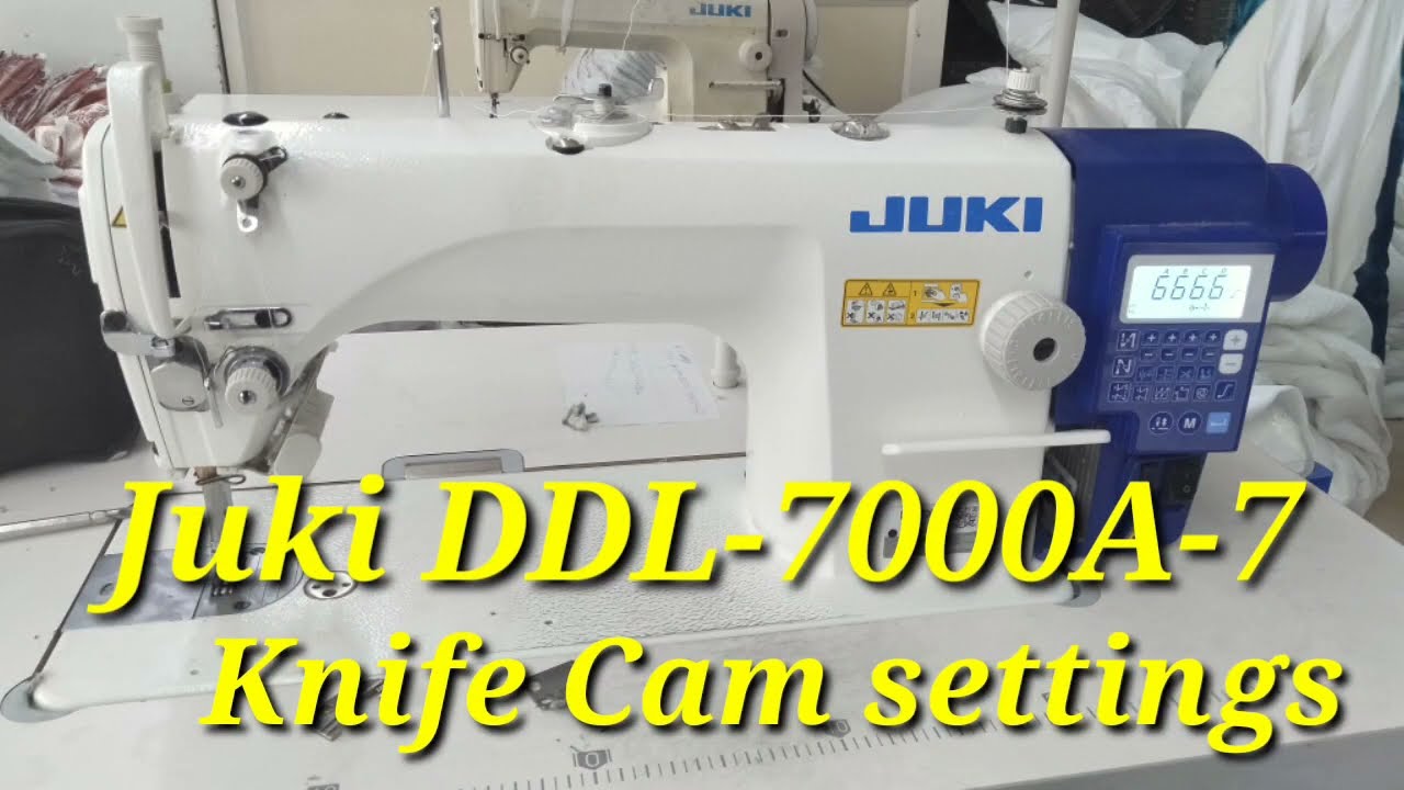 Juki DDL-7000A-7 Machine how to knife cam settings!!Juki DDL-7000A Knife cam setting kaise kare 👍