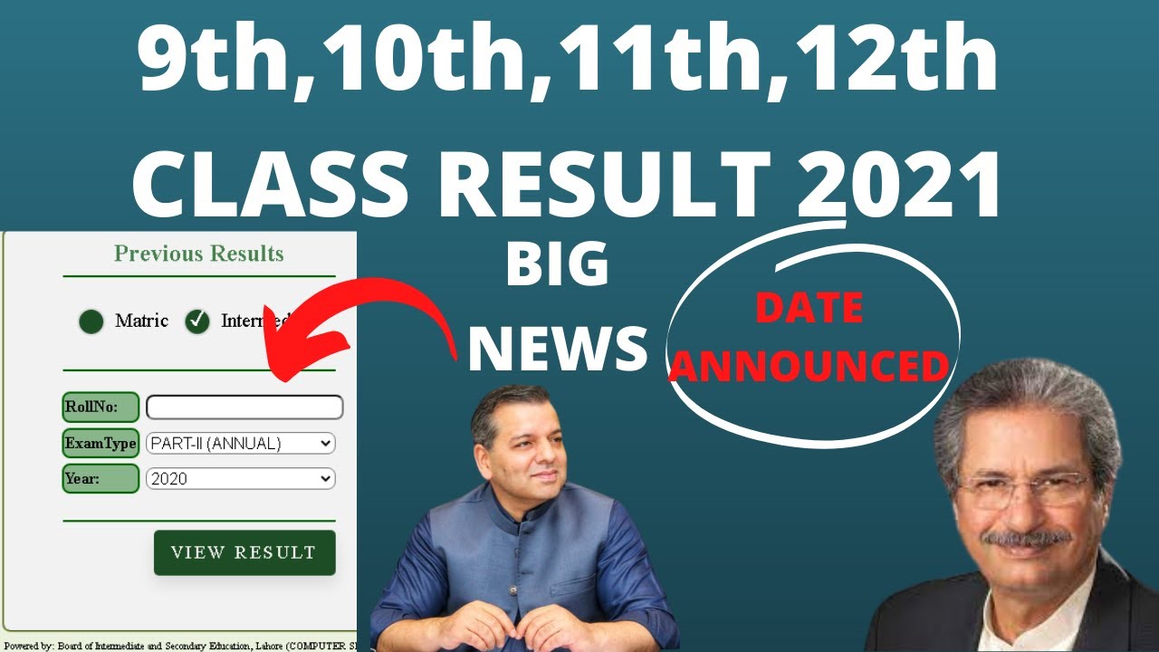 9th class result 2021 - 10th Class Result 2021 -12th Result 2021 - Matric Result 2021 - News