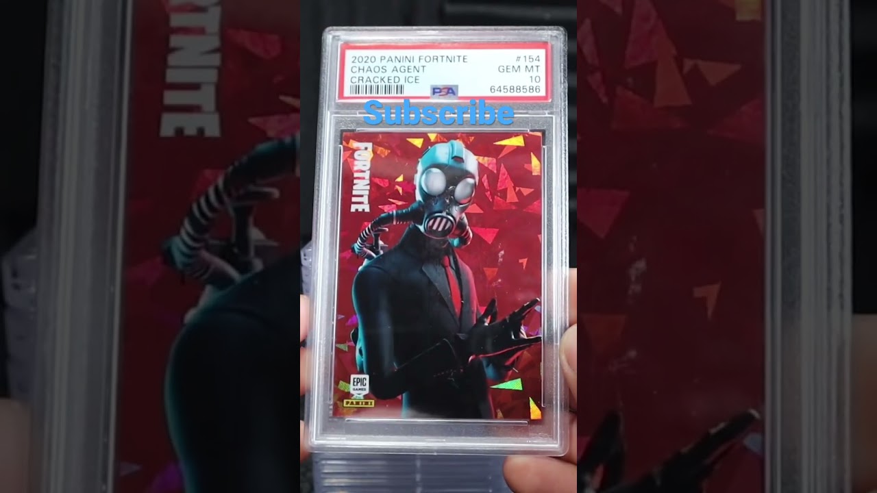 2020 Panini Fortnite series 2 chaos agent #154 crystal shard psa 10 #viral #trending #video #shorts