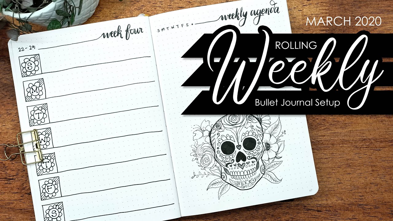 PLAN WITH ME | MARCH WEEKLY Bullet Journal Setup 2020 |  Mexico theme