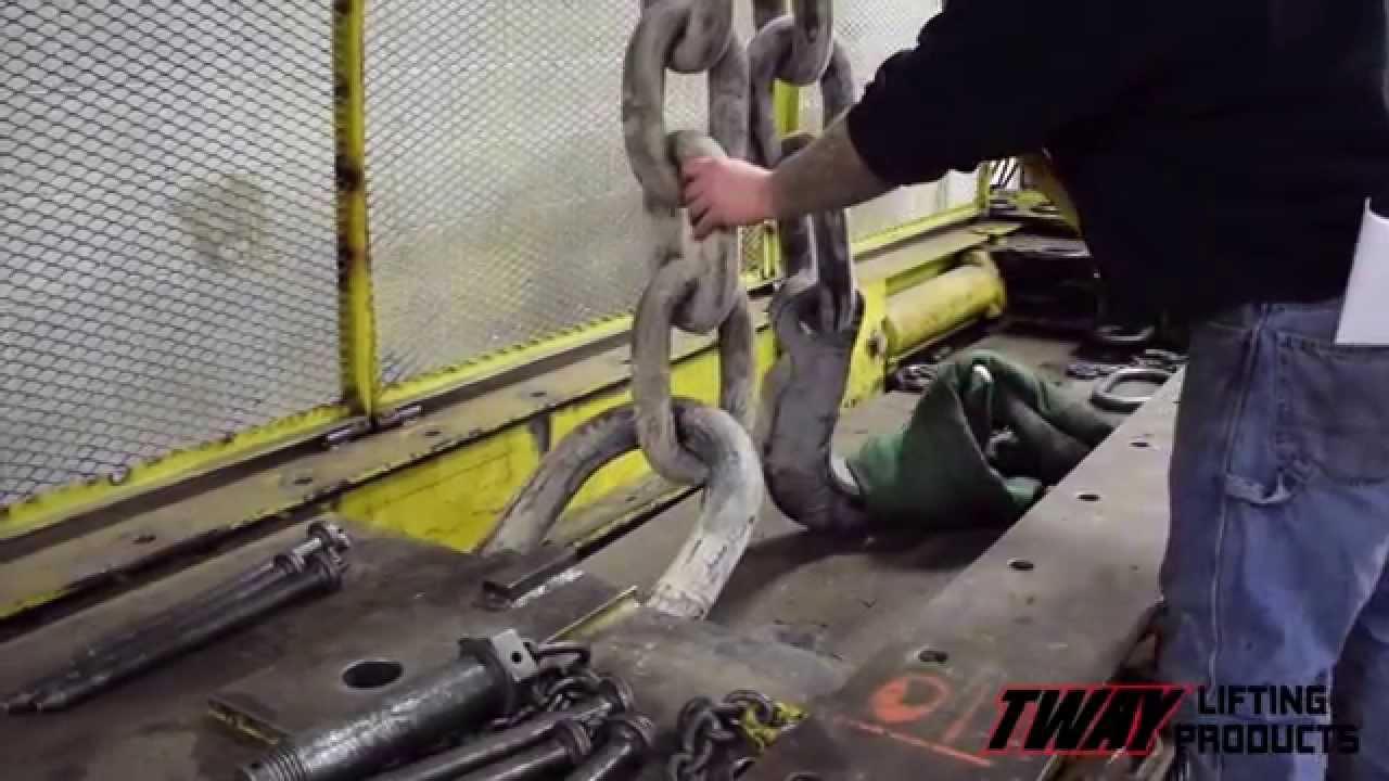How to proof load test a Giant Ladle Chain!
