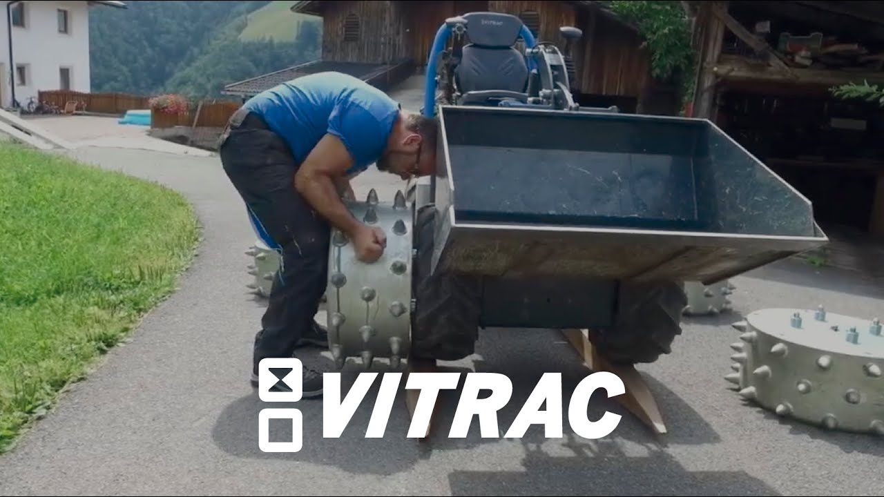 Geräteträger VITRAC: Montage Stachelwalzen