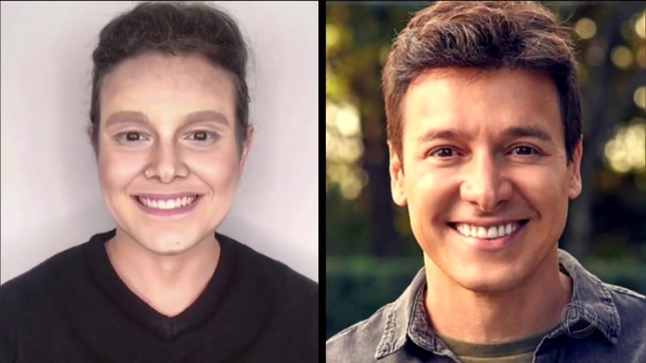 Artista que se transforma em celebridades apenas com maquiagem vira Rodrigo Faro