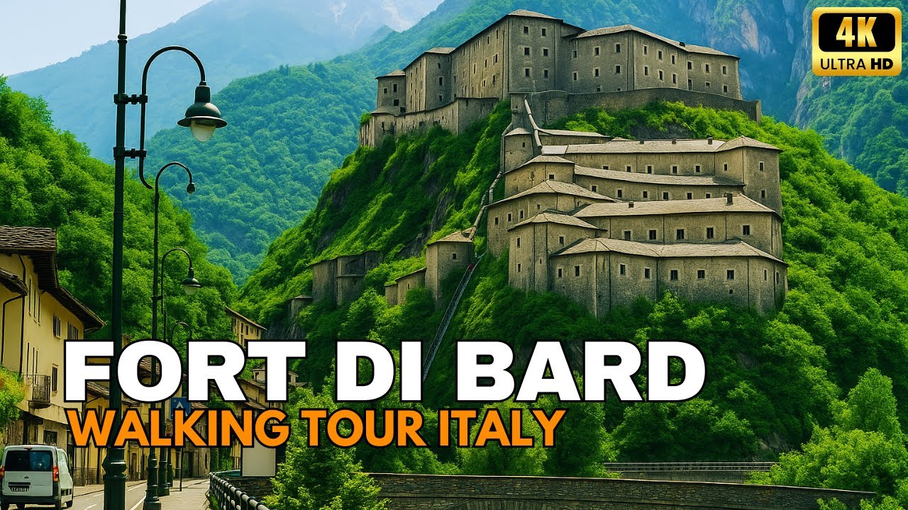 FORT DI BARD 🏰 Walking Tour Italy 4k 60fps
