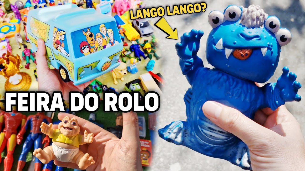 CAÇADA DE BRINQUEDOS! ACTION FIGURES, LANGO LANGO, COLECIONÁVEIS! GARIMPO na FEIRA do ROLO