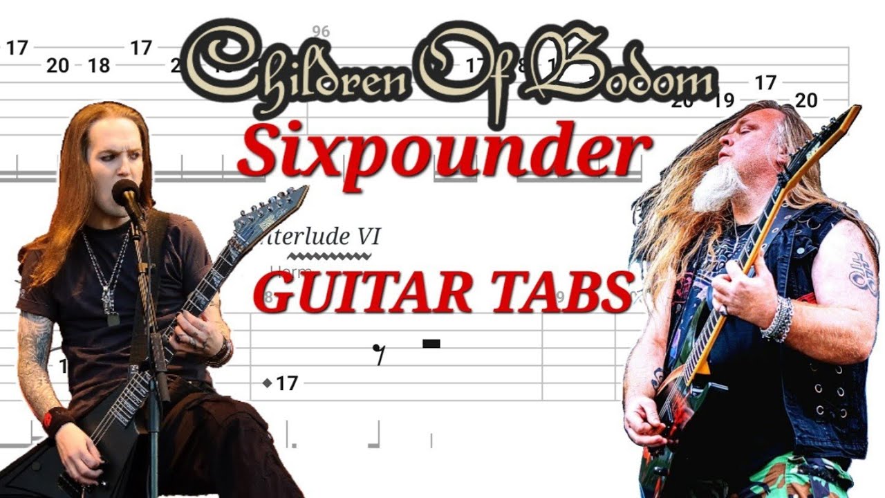 Children of Bodom - Sixpounder | Rhythm & Lead GUITAR TABS | Cover | Tutorial | Lesson