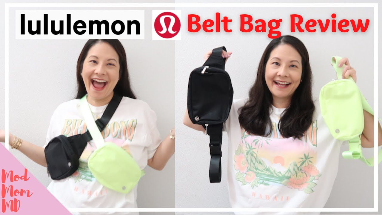 Lululemon Everywhere Belt Bag Review & Comparisons | Large vs. Regular | What Fits? | modmom md