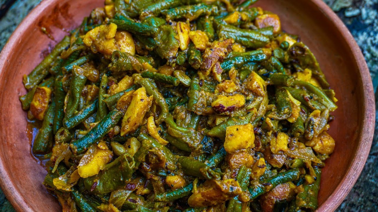 මෑකරල් කරිය රසටම කන්න මේ විදිහට කොස් ඇට දාල හදන්න | Sri Lankan Long Beans curry