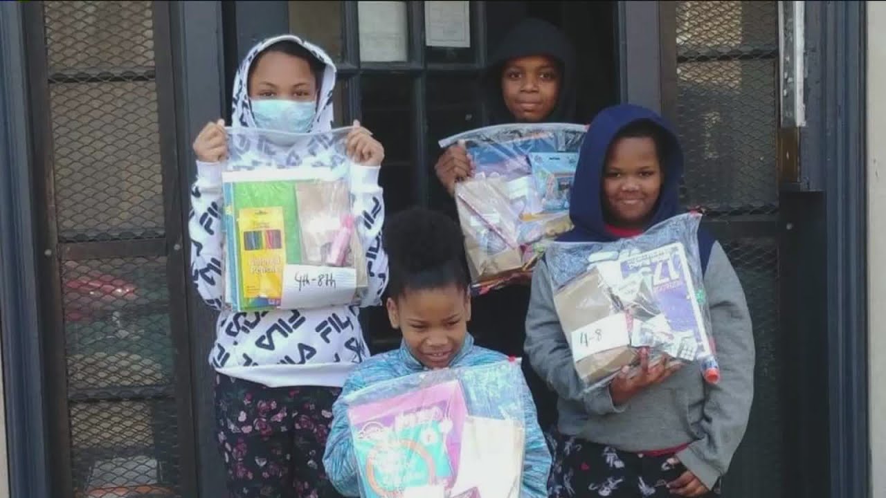 Community activist creates bags to help kids stay active, interested and busy during stay-at-home or