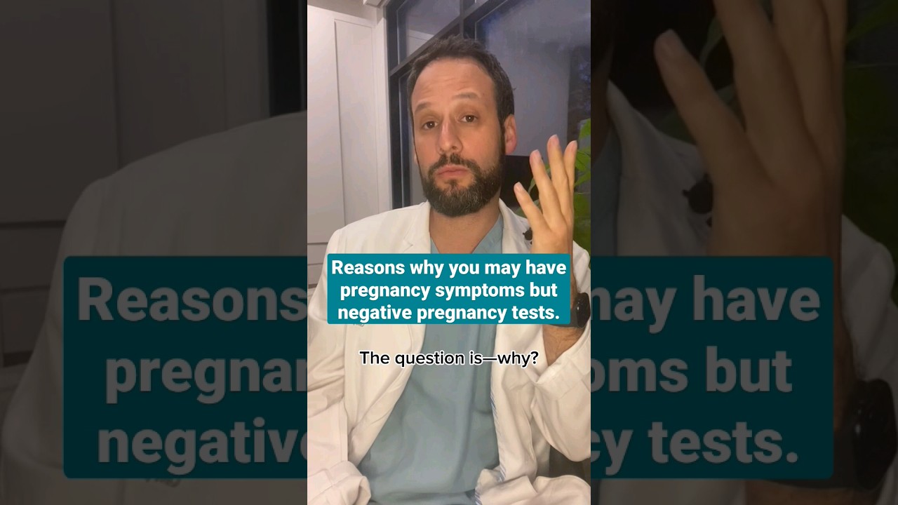 Why you may have pregnancy symptoms but negative pregnancy tests #shorts #fertility