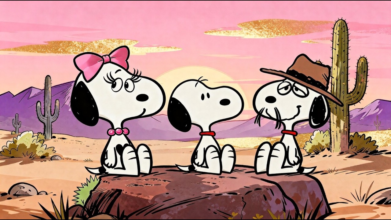 Snoopy Family Gathering 🌵 Relaxing Jazz & Cozy BBQ Music for Reading, Study & Calm Days