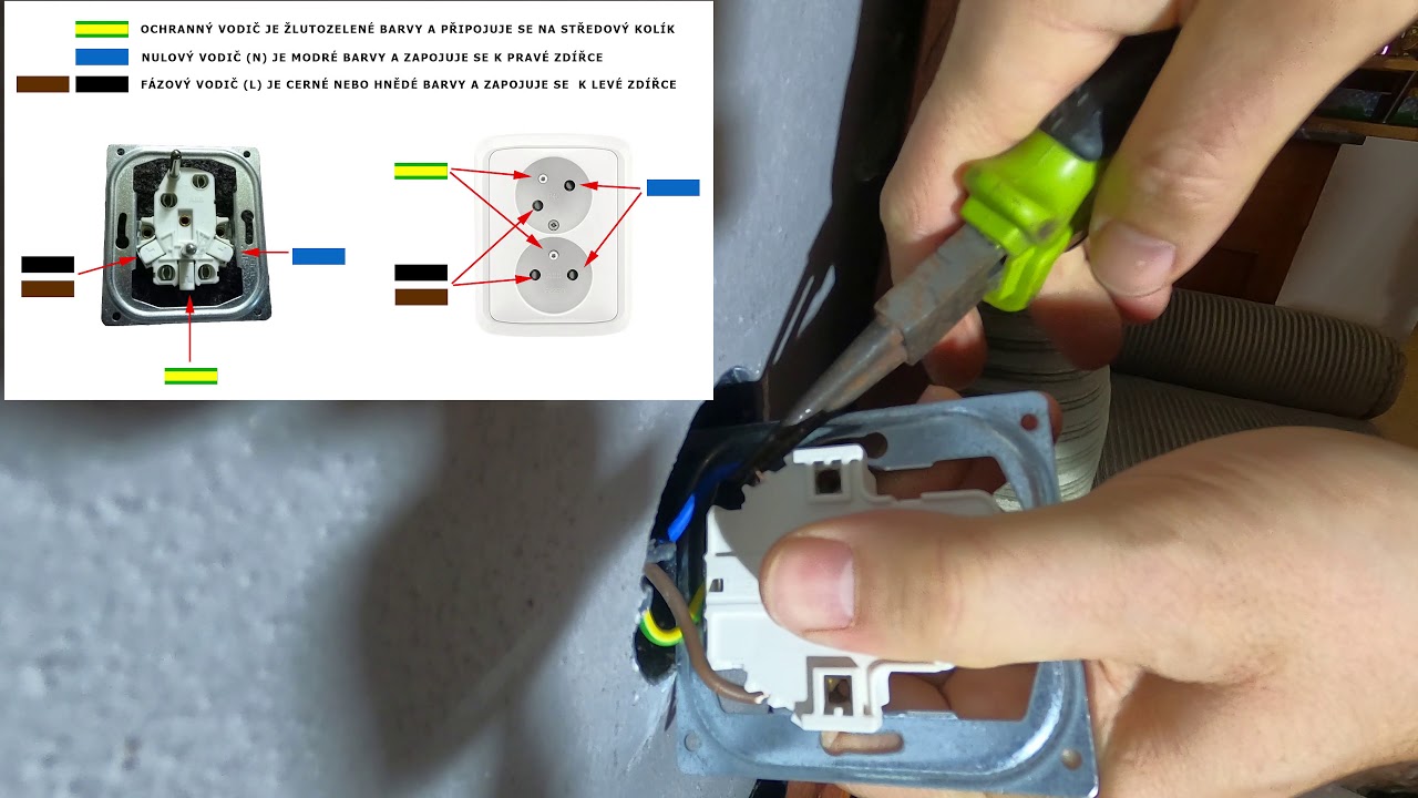 Zapojení elektrické zásuvky | Cubivideo