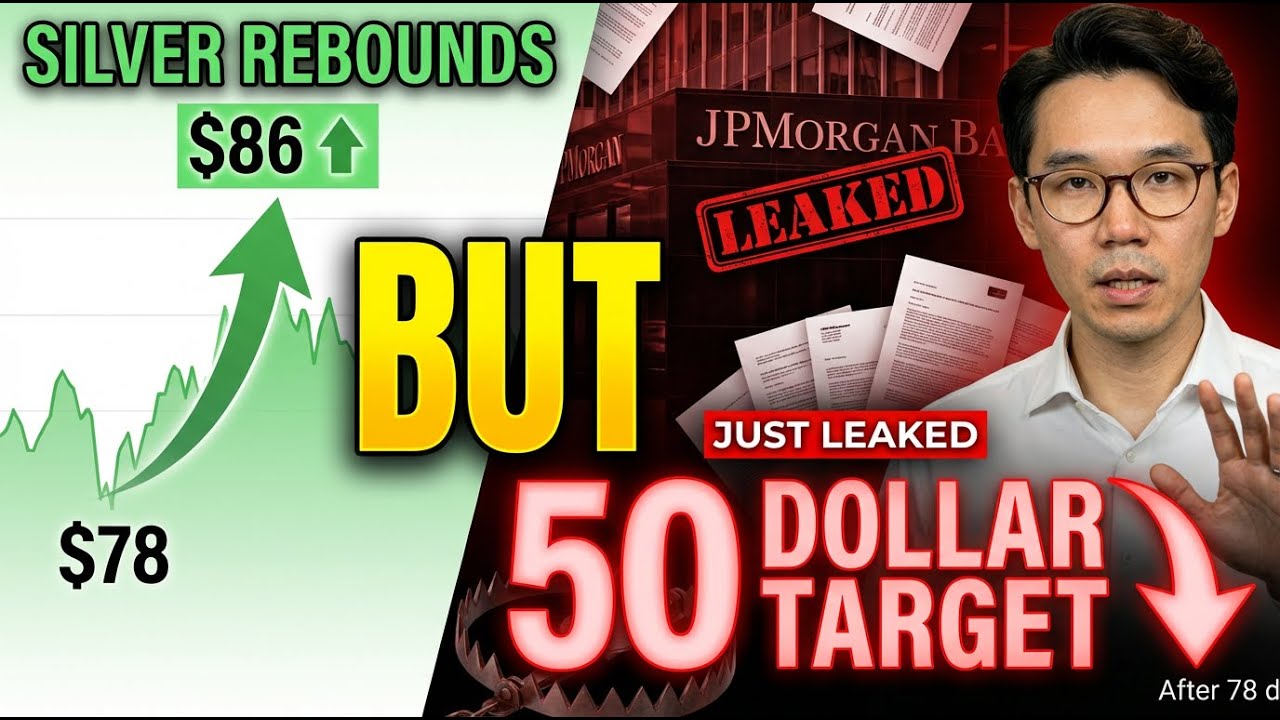 SILVER REBOUNDS $86 After $78 CRASH — But JPMorgan Just Leaked $50 Target
