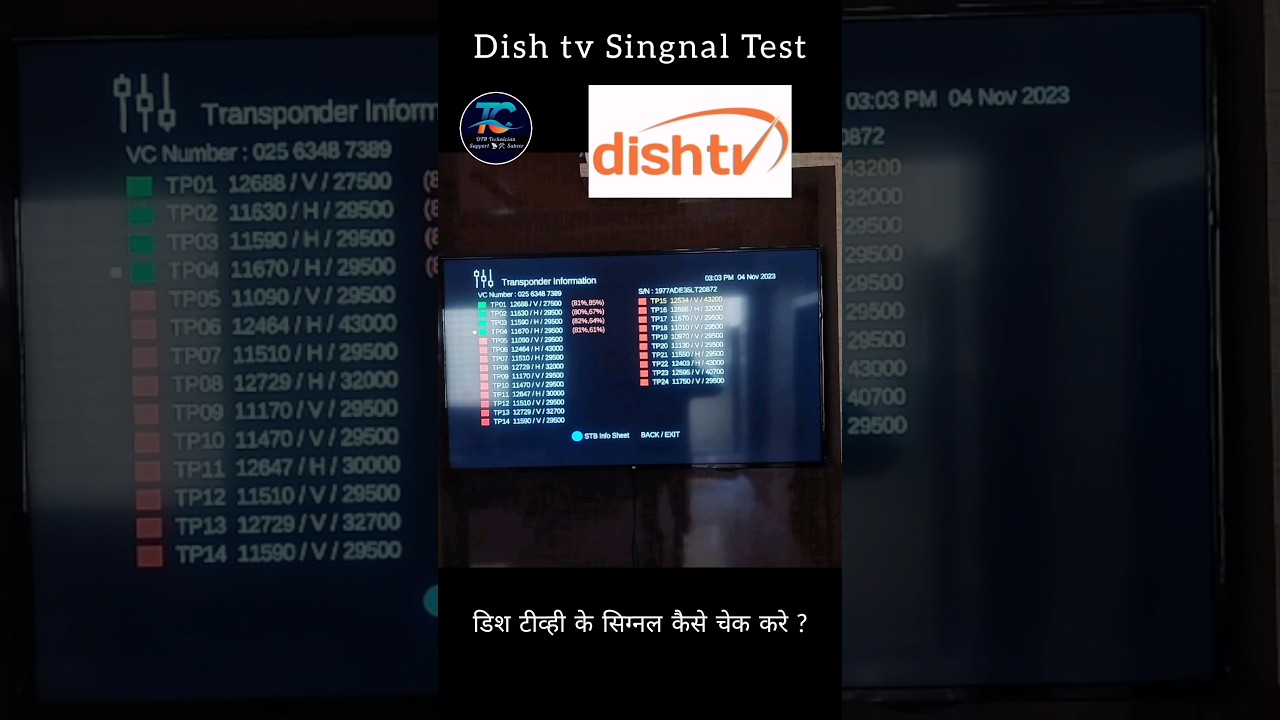 How to check Dish TV | signal Test | Dish tv signal problem 
