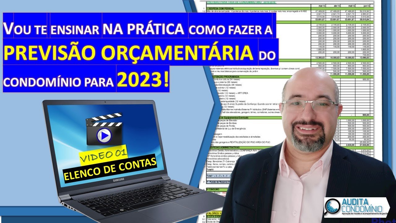 Como fazer a Previsão Orçamentaria do Condominio para 2023 - Passo 01