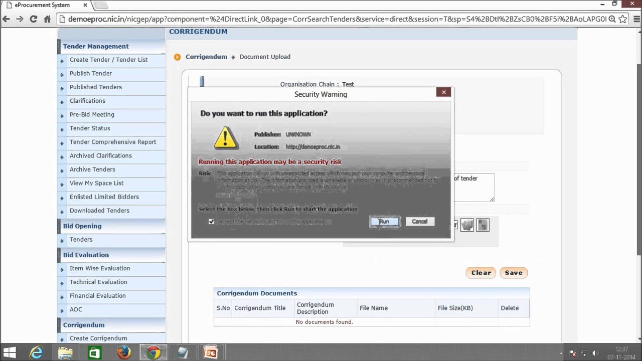corrigendum(For Department Users)