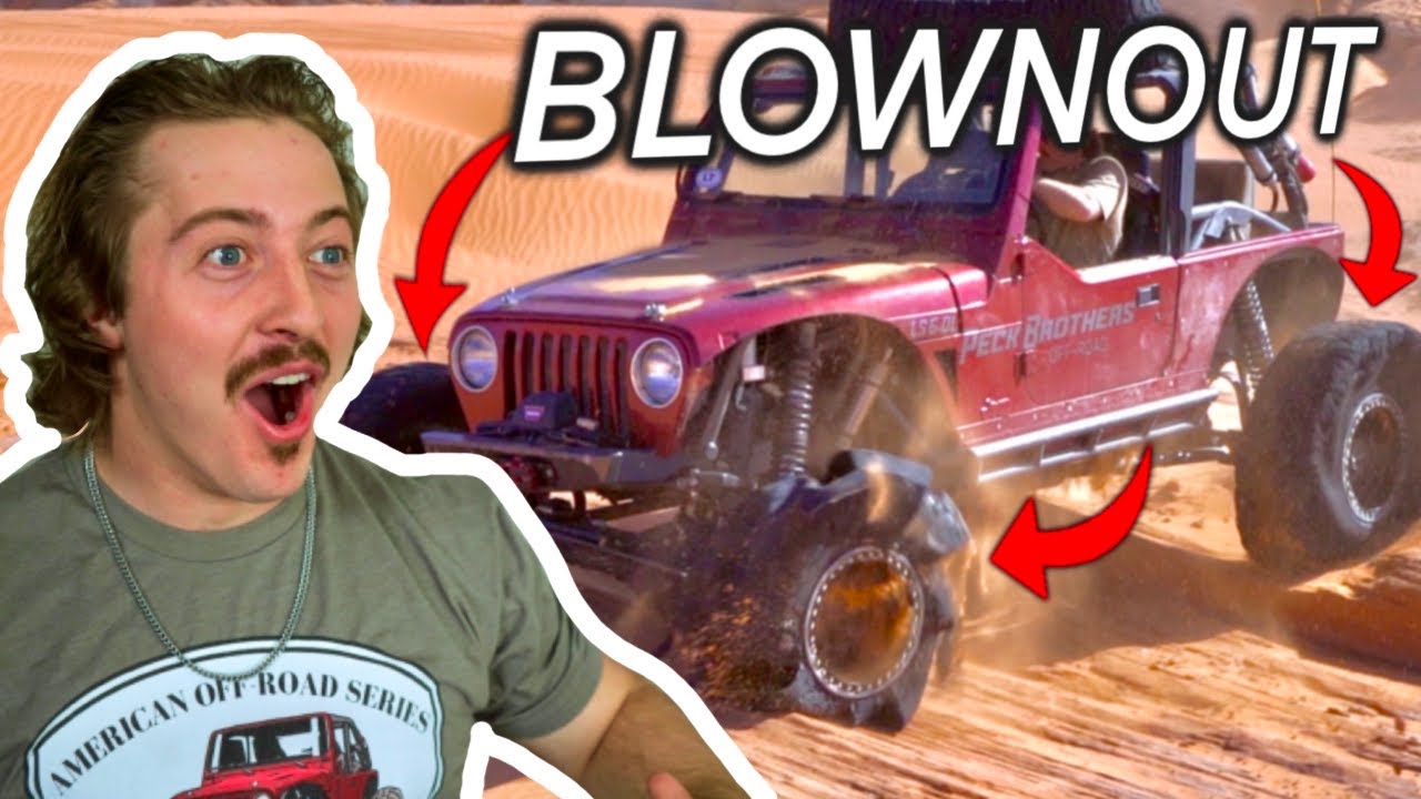 BEADLOCK WHEEL STRENGTH TEST WITH BLOWN TIRES