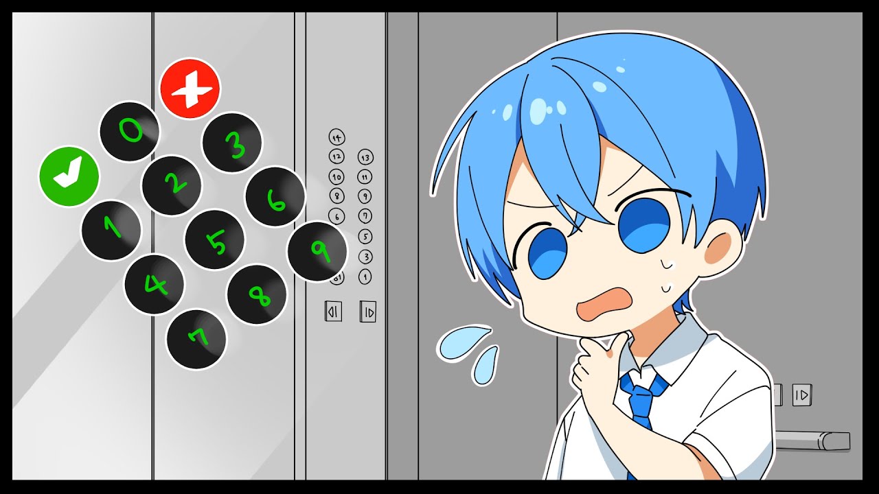 60種類のやり方でエレベーターから脱出するゲーム。あなたならどうする？【ころんくん】すとぷり