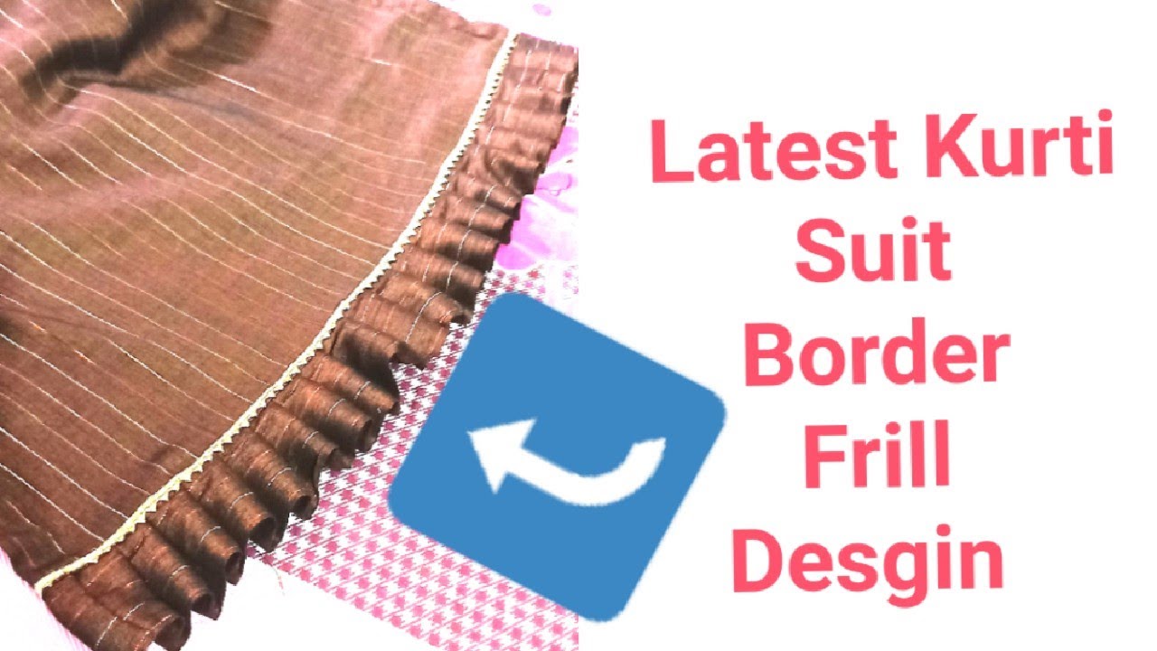 Kurti Ghera/Daman Design With Frill | New Frill Design | Frill Design