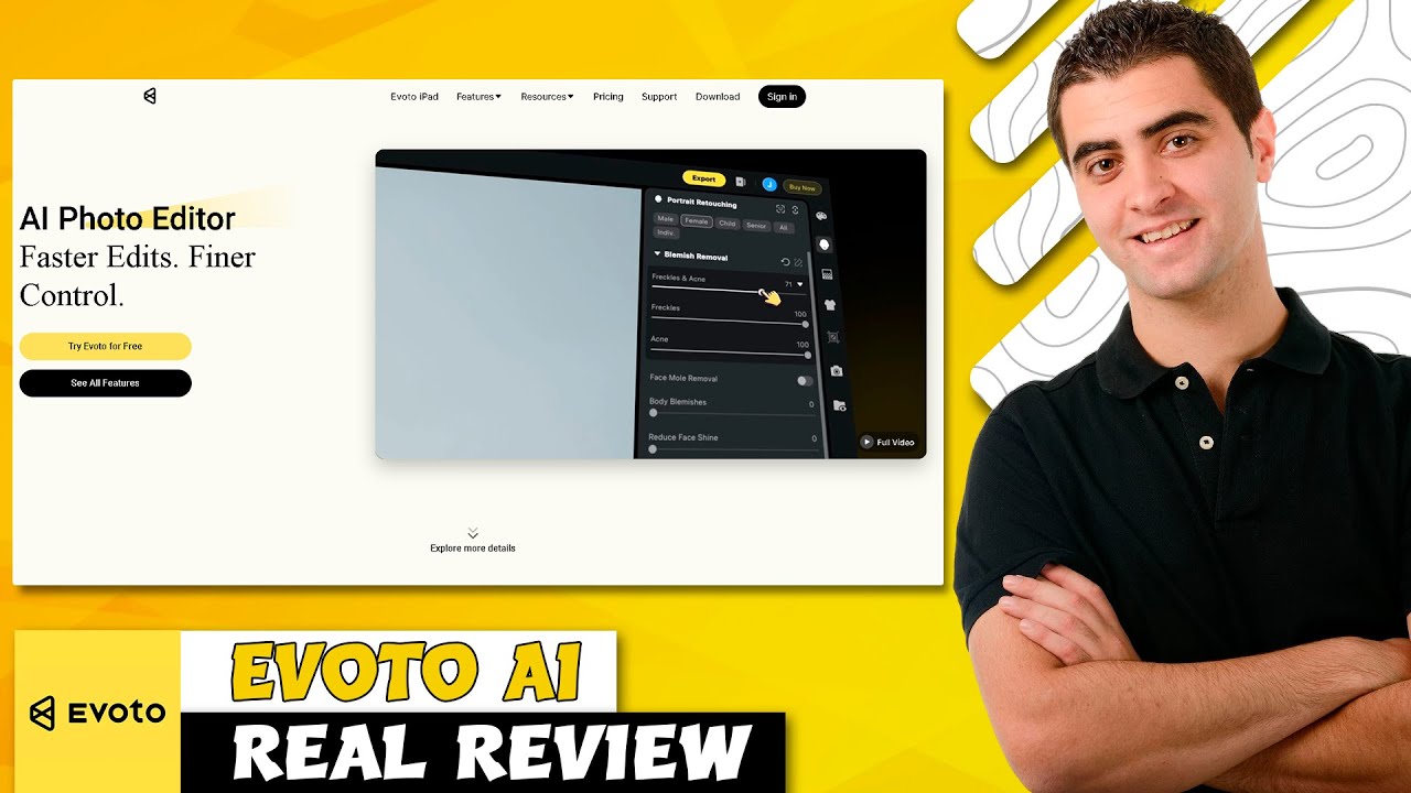 Evoto Ai Review - New Ai Photo Editor | Is It Worth It In 2025? (Overview)