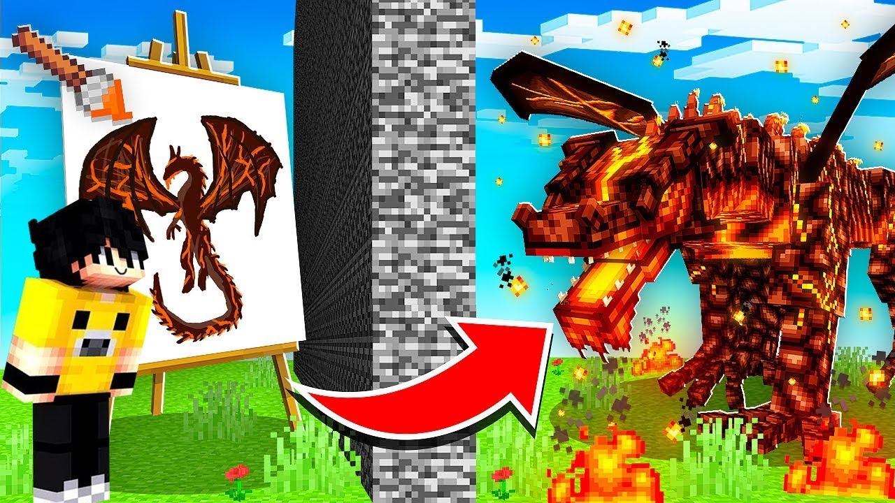 Minecraft'ta ÇİZDİĞİM DEVASA BOSSLAR CANLANIYOR!
