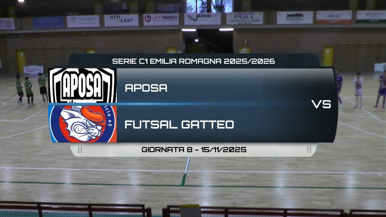 APOSA BOLOGNA VS FUTSAL GATTEO - SERIE C1 EMILIA ROMAGNA 2024/2025 GIORNATA 8 - 15/11/2025