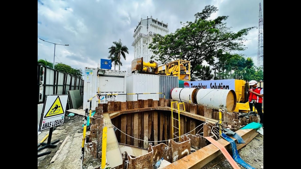 Metode Kerja Auger Slurry Jacking - Pembangunan Jaringan IPAL Kota Palembang B2A