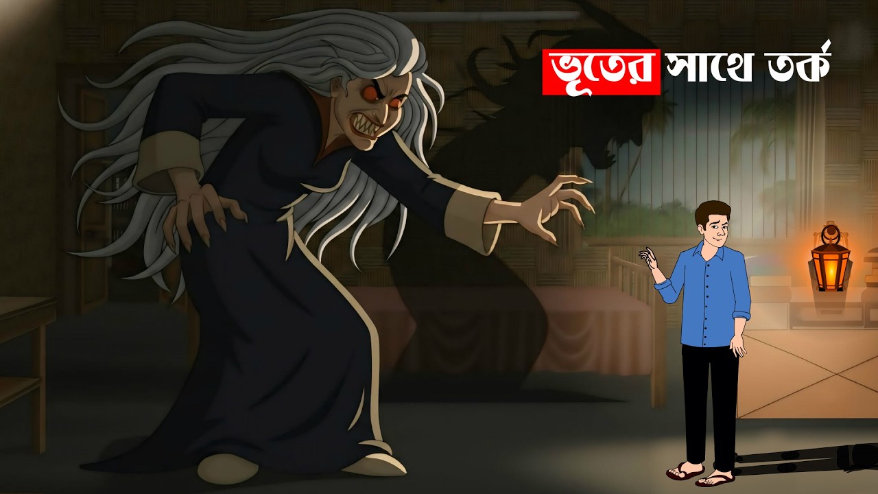 ভূতের সাথে তর্ক।  Bengali Horror Cartoon New Bangla cartoon  Bangla Vuter Cartoon I Cartoon Bangla