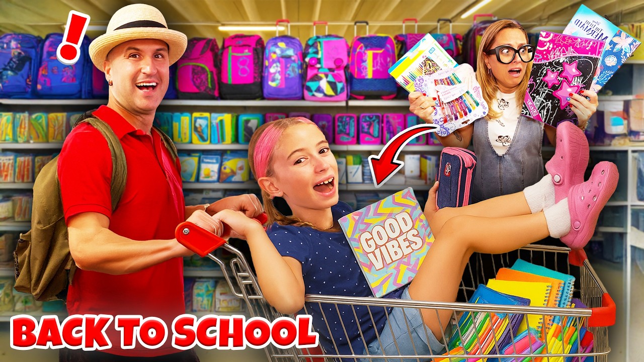 BACK TO SCHOOL: GIORGIA E SALVO COMPRANO IL MATERIALE PER LA SCUOLA E SPENDONO TUTTI I SOLDI!