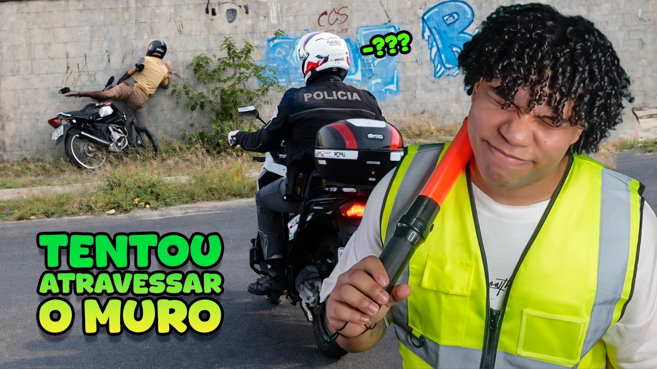 Emocionado tentou atravessar o muro na fuga | Fugas de Motos #25