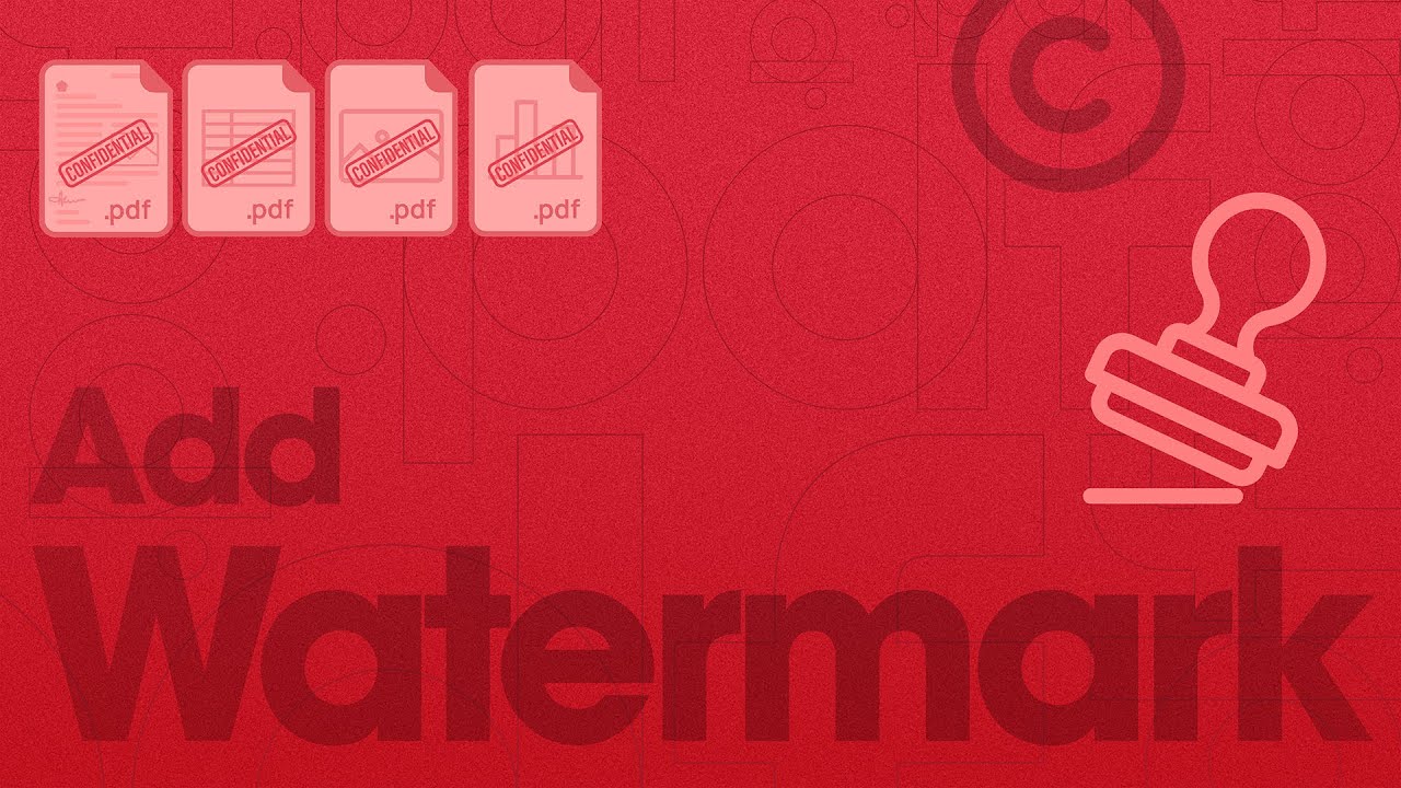 Add Watermark in PDF with Ease | Add Logo in PDF with PDF Export